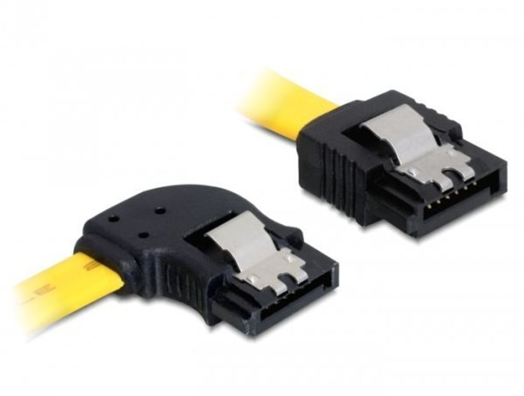 Delock Kabel SATA 6Gb St. gerade > St. li. Yellow+++