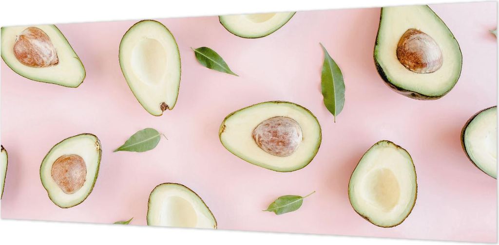 Wandtapete - Dekorative Tapete für Wohnzimmer- Tapetenfolie für Wanddekoration - 208x146 cm - Avocado-Zusammensetzung