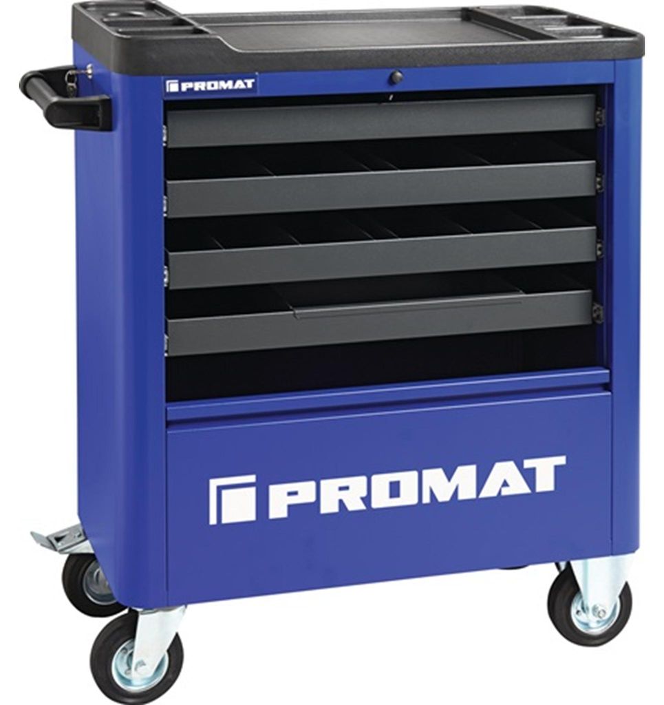 Werkstattwagen B855xT400xH895mm 300 kg 4 Schubl.Stahlbl.PROMAT