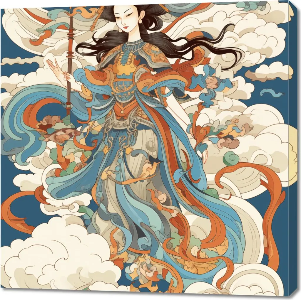 Image Visionnaire céleste 90x90 cm - Habillez vos Murs avec Élégance