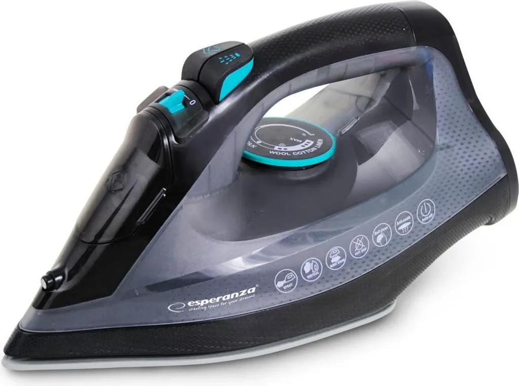 Fer à repasser sans fil 2600W fini les plis tenaces avec semelle céramique