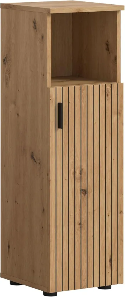 Mobiletto Bagno Alto Mone xonox.home 30x95x30 Rovere Naturale Design