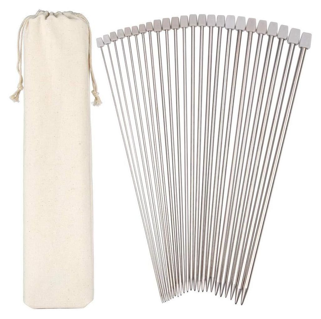 H&S Metall Stricknadeln Set - 11 Paar - Nadelspiel - Produktbild 