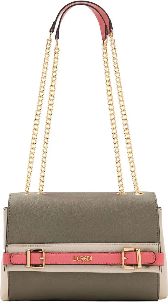 Sac Crossbody L.CREDI Olivette Kaki Multi Idéal pour Sorties et Ville