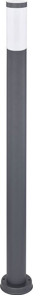 Stehleuchte, Edelstahl, anthrazit, H 110 cm