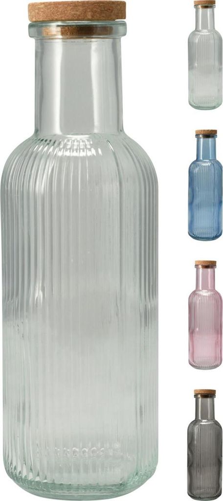 Excellent Houseware Trinkflasche Glas 1l