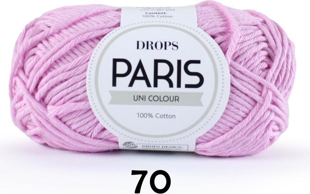 DROPS Paris, 100% Baumwolle 70 kirschblüte Produktbild 