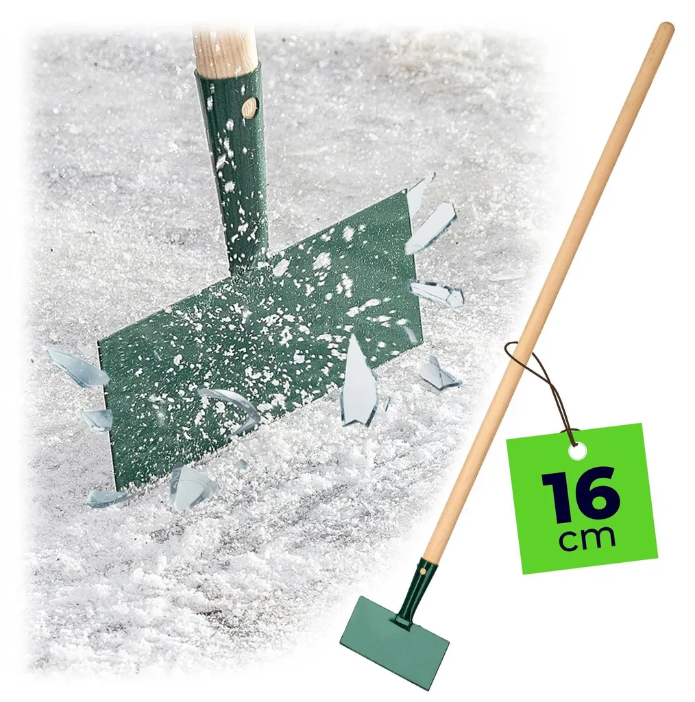 Pelle à glace robuste en inox vert 16 cm - Ne se tord plus jamais