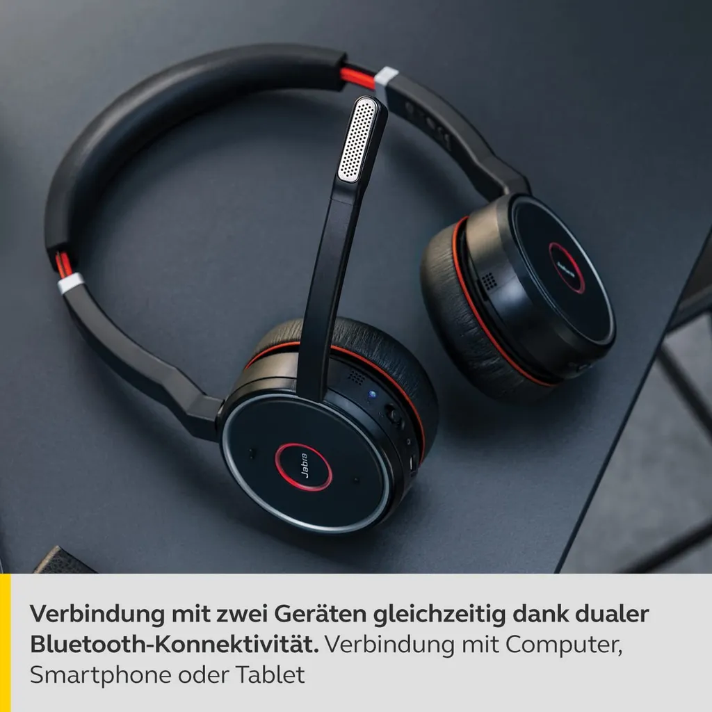 Casque Bluetooth Jabra Evolve 75 MS avec Réduction de Bruit Active - 5