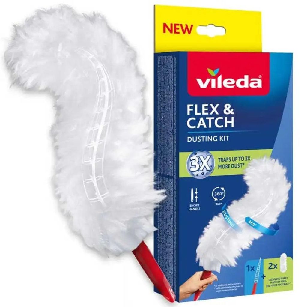 Vileda dustpan with short handle + 2 Flex&Catch refills Immagine del prodotto 