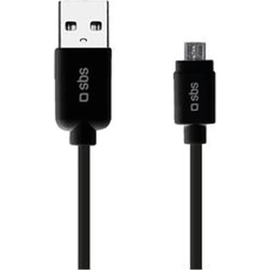 sbs TECABLEMICRO3K Câble Micro-USB 2.0 vers USB-A Ultra Long de 3m