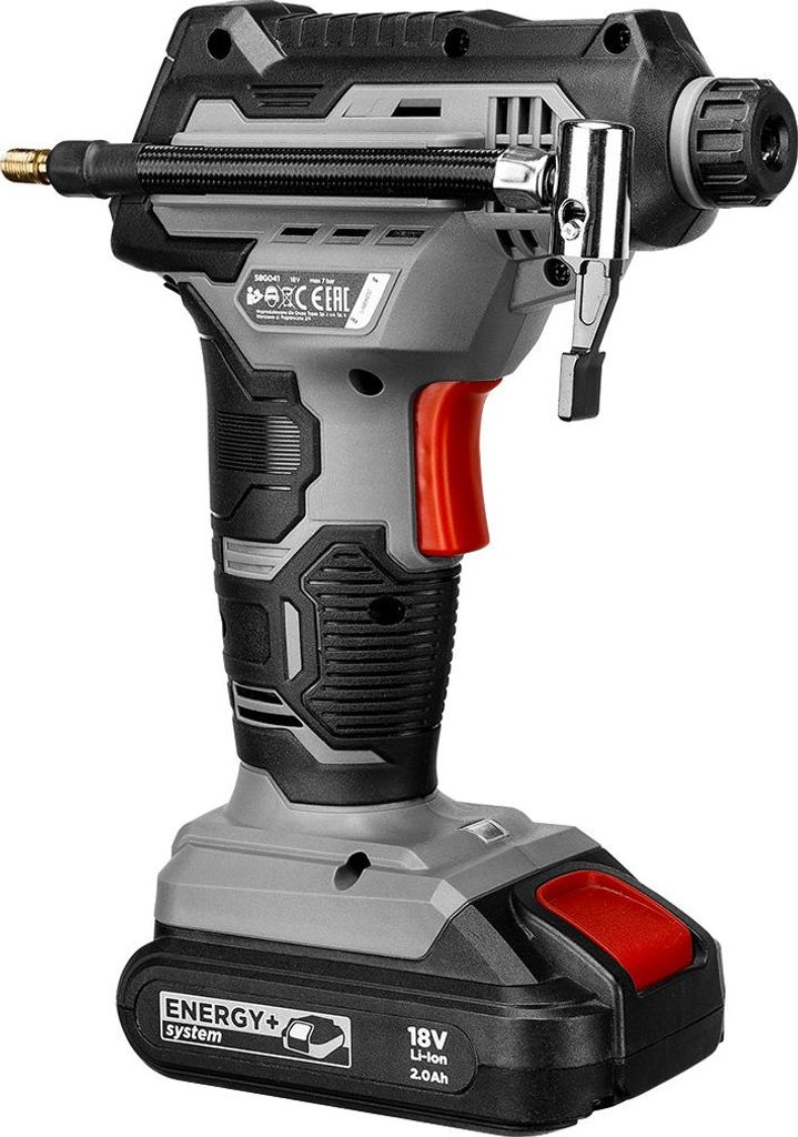 Compresseur sans fil GRAPHITE Energy+ 18V, écran LCD, sans Image du produit 
