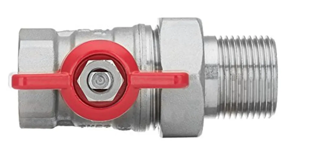 Valvola Ottone 3/4 BSP con Dado Girevole e Farfalla - Uso Idrico - 3