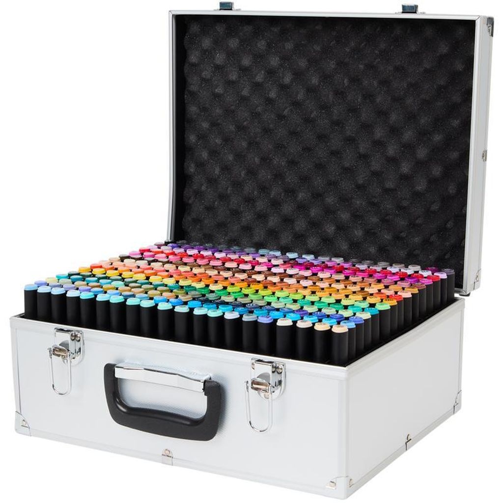 Décotime Alkohol-Twinmarker – 300 Stück mit Metallkoffer Produktbild 