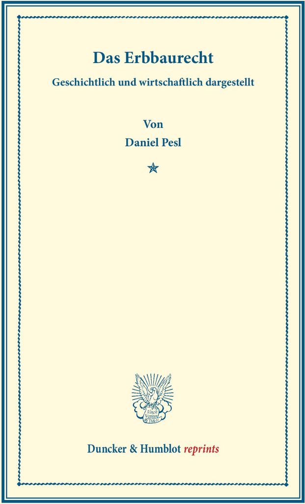 Das Erbbaurecht