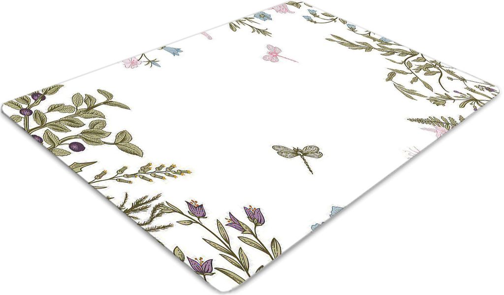 Stuhlunterlage Bürostuhlunterlage 120 cm x 90 cm Bodenmatte Bürostuhlunterlage - Frühlingsblumen