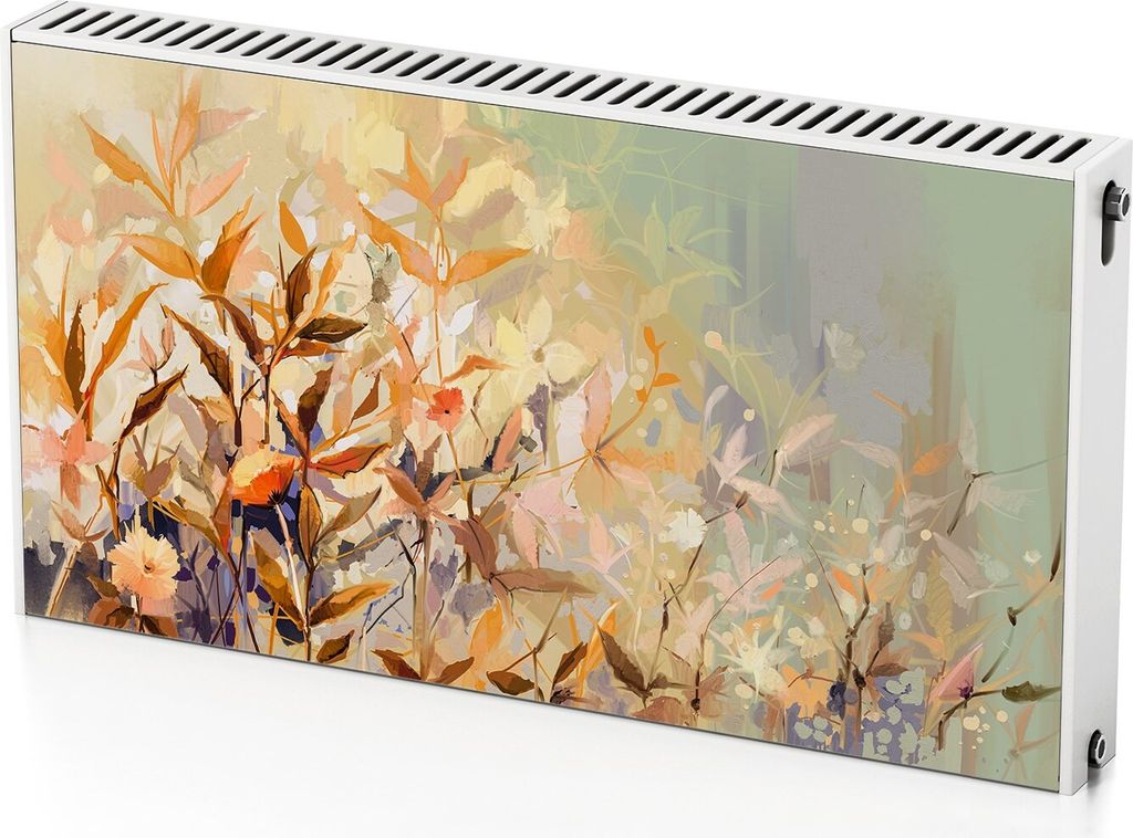 Farben Der Herbstblätter – Magnetische Heizkörperabdeckung – 110x60 cm – Magnet Heizkörperabdeckung – 3D Würfel – Heizkörperverkleid...