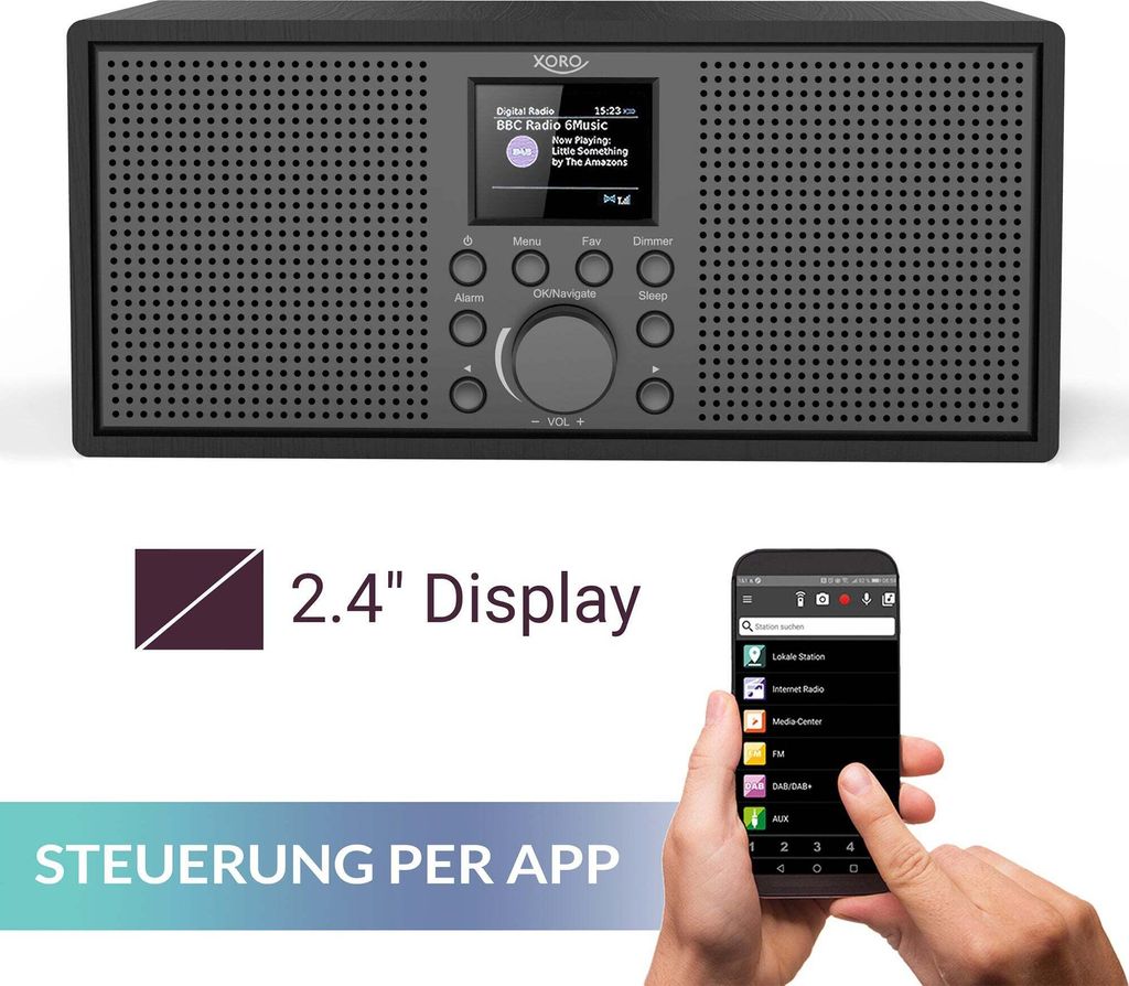 XORO DAB 700 IR - System audio - 2 x 10 Watt Zdjęcie produktu 11