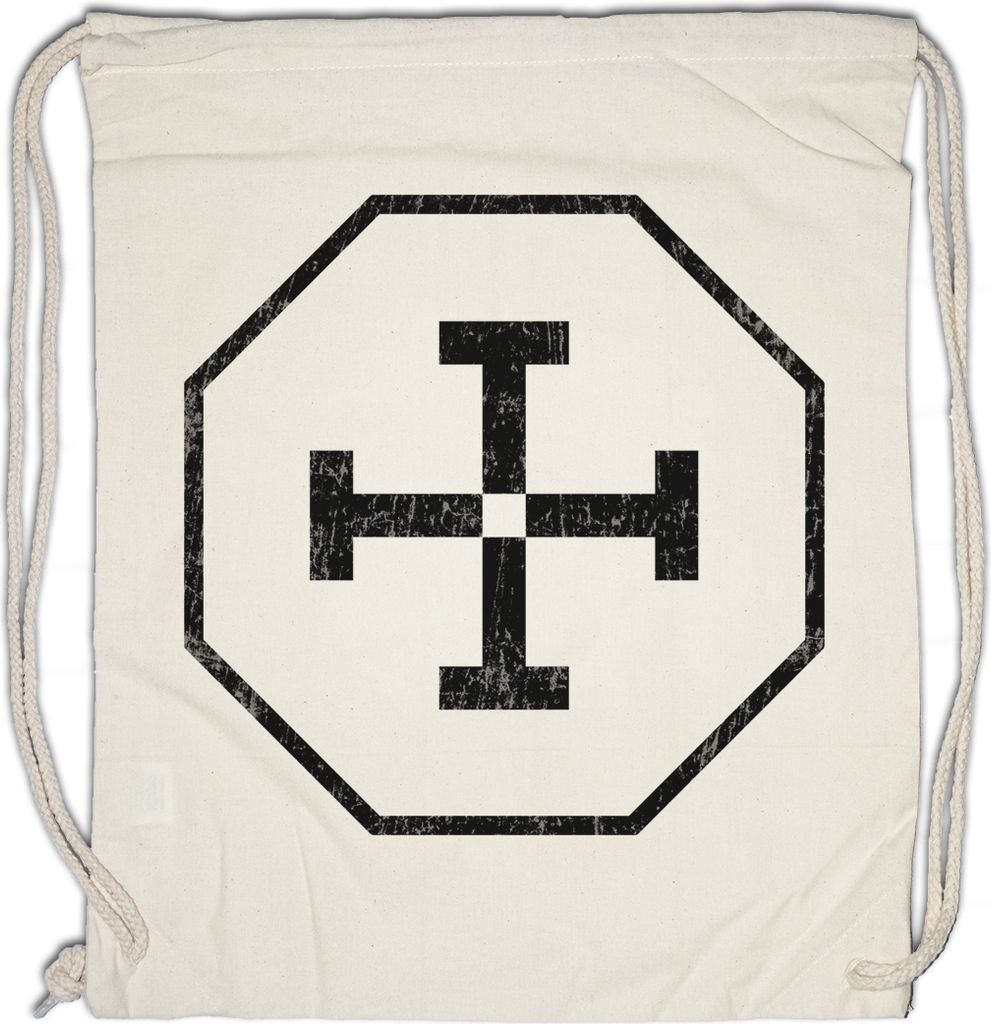 Urban Backwoods Tetragrammaton Symbol, Turnbeutel, Farbe: Beige