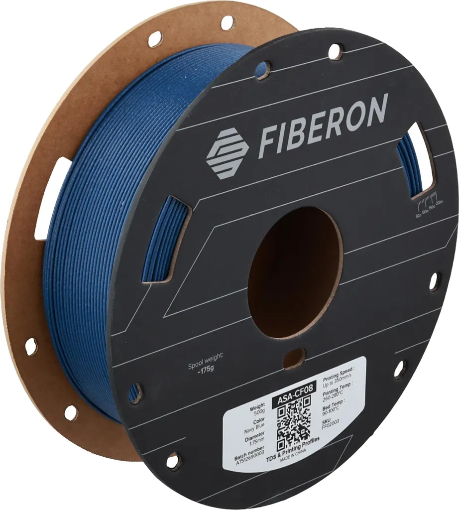 Filament 3D Fiberon™ ASA-CF08 Bleu Marine 1.75mm pour Usage Extérieur