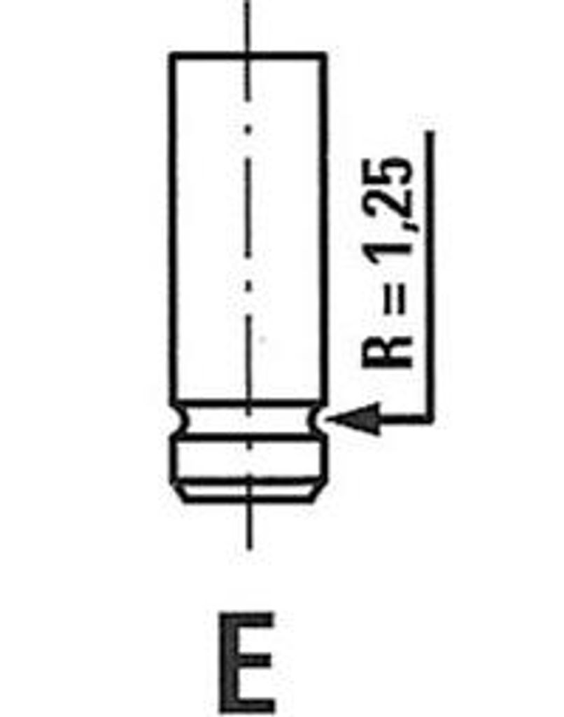 FRECCIA R4718/R Abgasventil OE 7701466717 kompatibel mit Arena, Megane, Scenic, Trafic, 440 K, 460 L, Espace, Astra H, Boxster