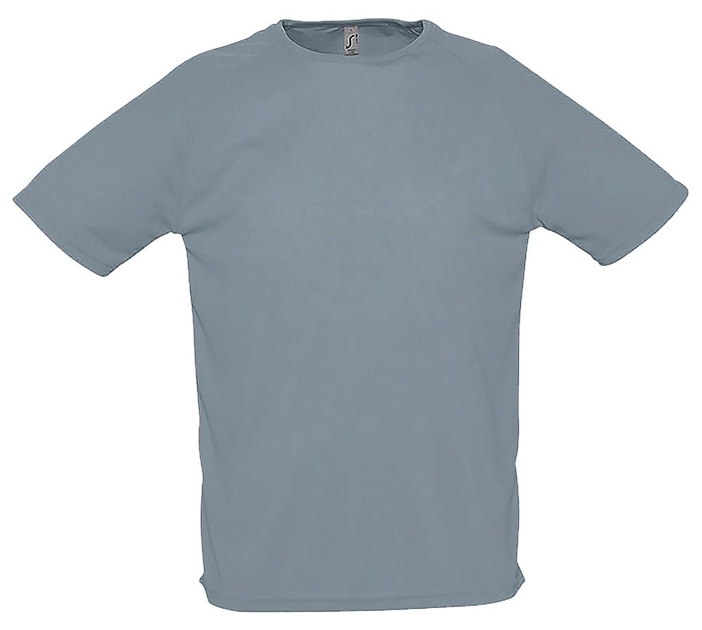 SOLS Herren Sporty Performance T-Shirt, Kurzarm, Rundhals PC303 (M) (Grau)