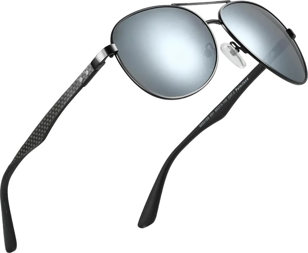 Lunettes polarisées UV400 ultra légères en fibre de carbone de Luxe