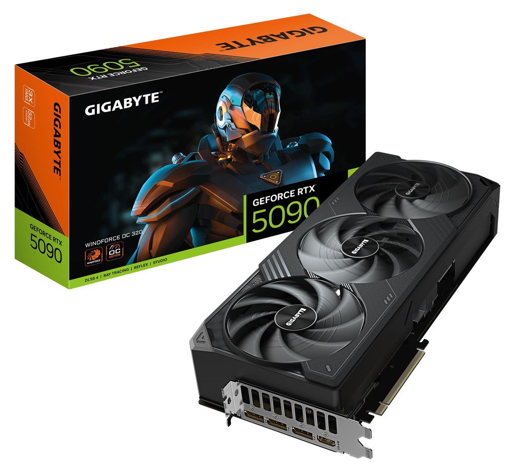 Gigabyte RTX5090 Windforce OC     32GB GDDR7 HDMI 3xDP Obrázok produktu 