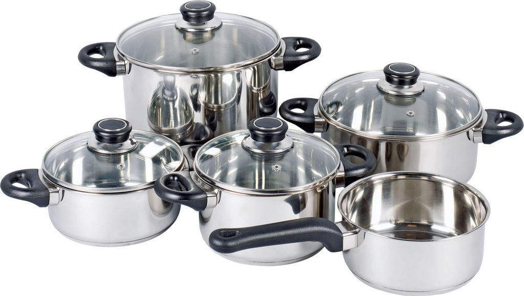KARL KRÜGER Set di pentole in acciaio inox Apollo 5 pezzi Immagine del prodotto 