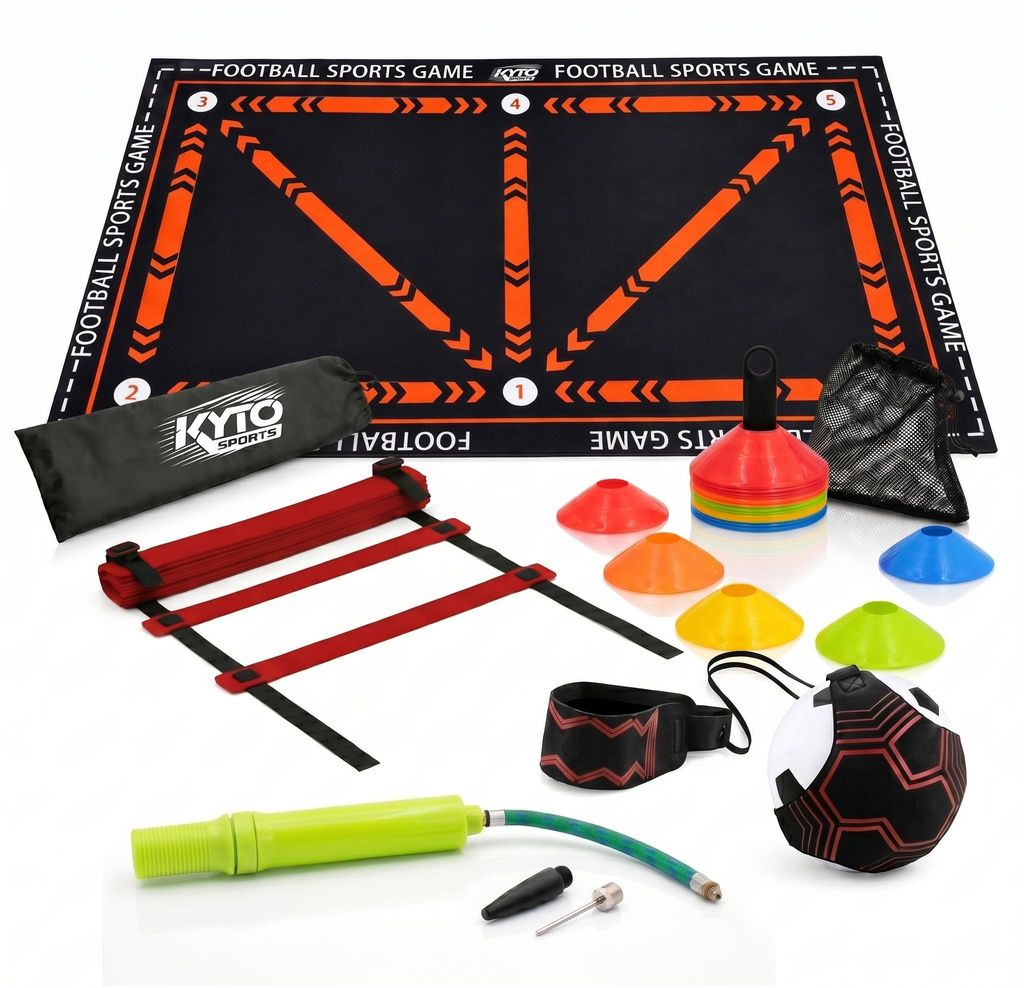 Kyto Sports Fußball Trainingsset für Kinder & Erwachsene – Produktbild 