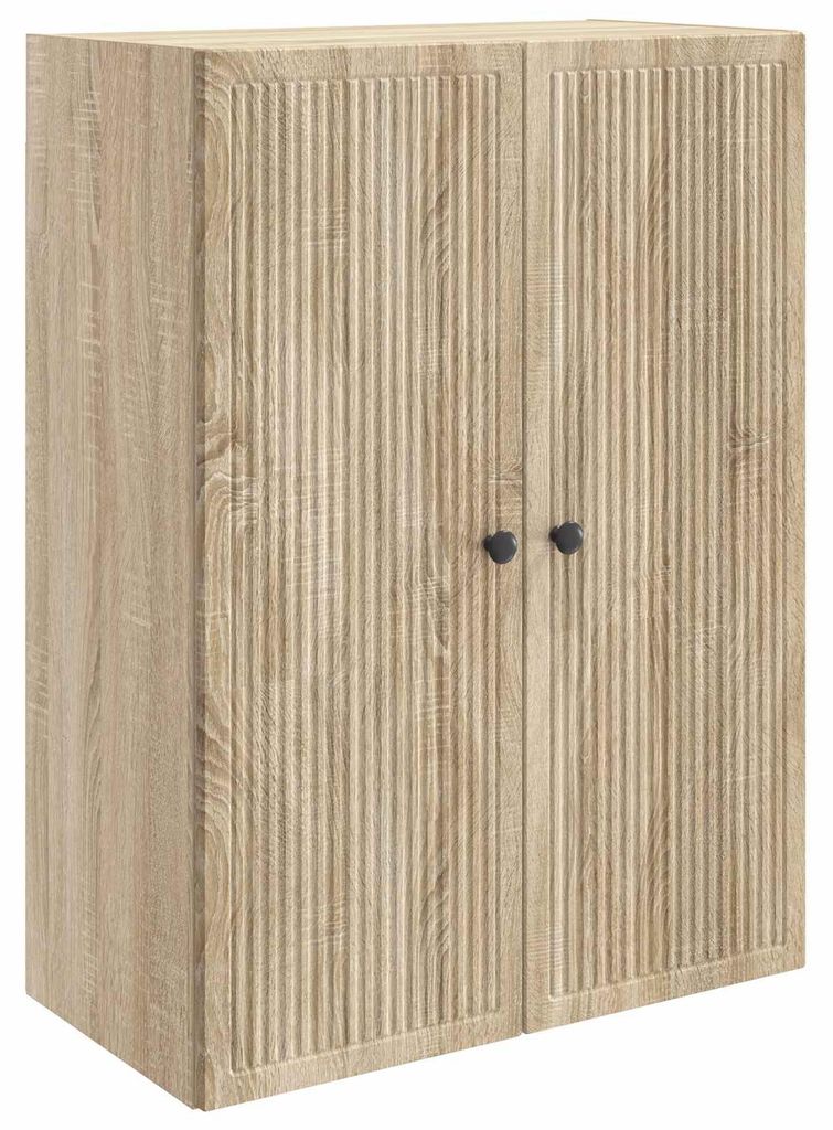 Möbel Wandschrank Sonoma-Eiche 66 x 34,5 x 90 cm Holzwerkstoff - Kommoden CC3407