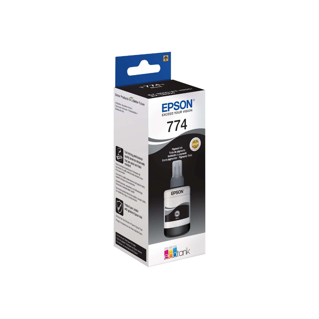 Epson Tinte schwarz T 774 140 ml              T 7741 Produktbild 