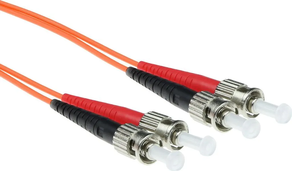 Cavo Patch Fibra Ottica ACT 50m OM1 ST-ST Duplex LSZH 62.5/125µm