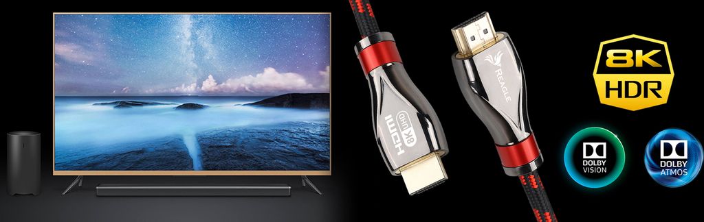 HDMI 2.1 Kabel 8K & 4K Ultra HD, Reagle Gaming, 48Gbps Produktbild 8
