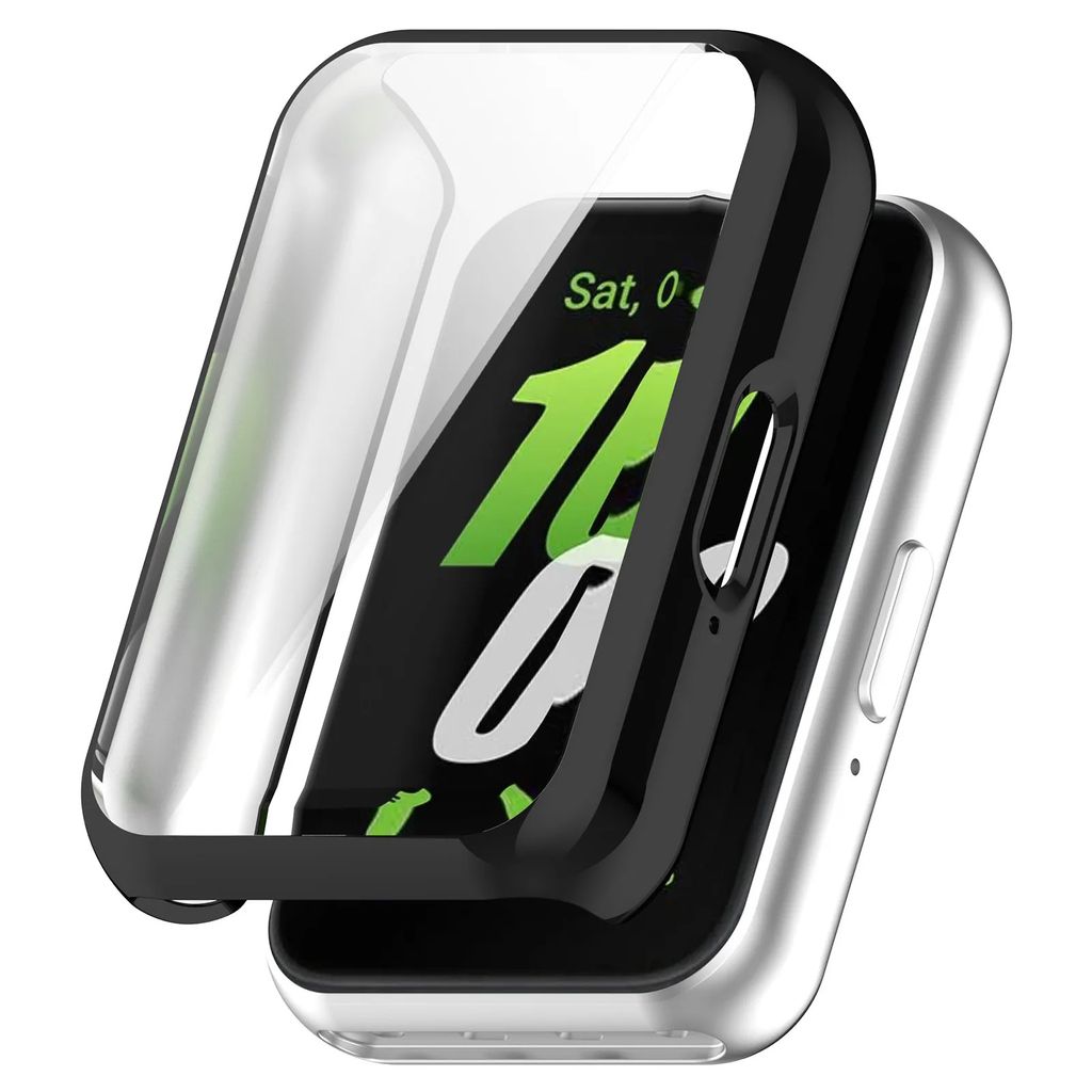 Strap-it Stoßdämpfende TPU-Schutzhülle - passend für Samsung Galaxy Fit 3 (schwarz)
