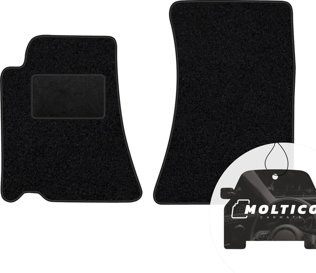 moto-MOLTICO Tappetini anteriori per auto Velours Tappetini per auto neri Set di tappetini per auto 2 pezzi adatto per Opel Omega A 1984-1994
