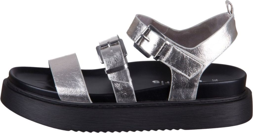 Tamaris Sandalen Plat Sandalen Plat - Zilverkleur - Maat 40