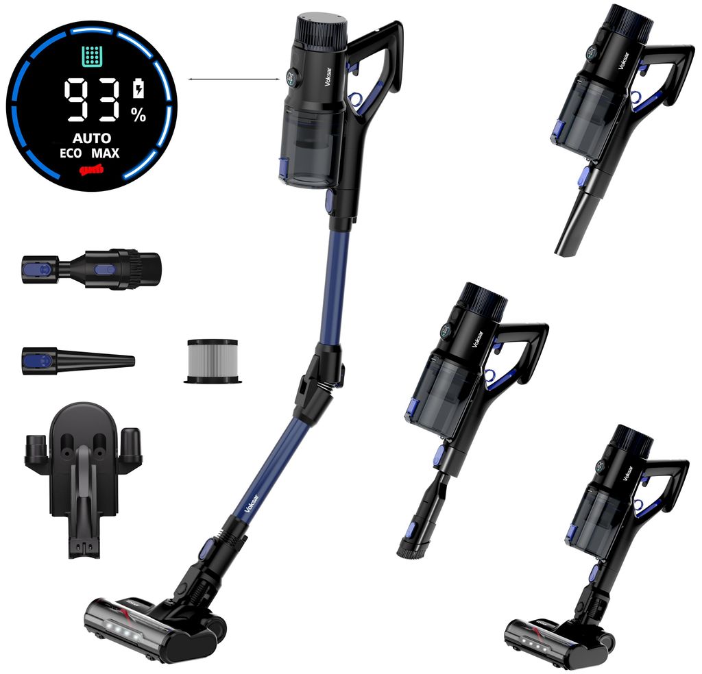 Odkurzacz Bezprzewodowy Pionowy VOKSAR V11s 5w1 LED FLEX Zdjęcie produktu 