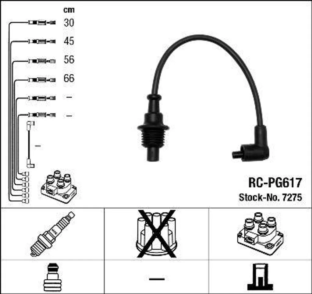 Kit Cavi Candele NGK 7275 per Fiat Ducato | Ricambio Originale Online