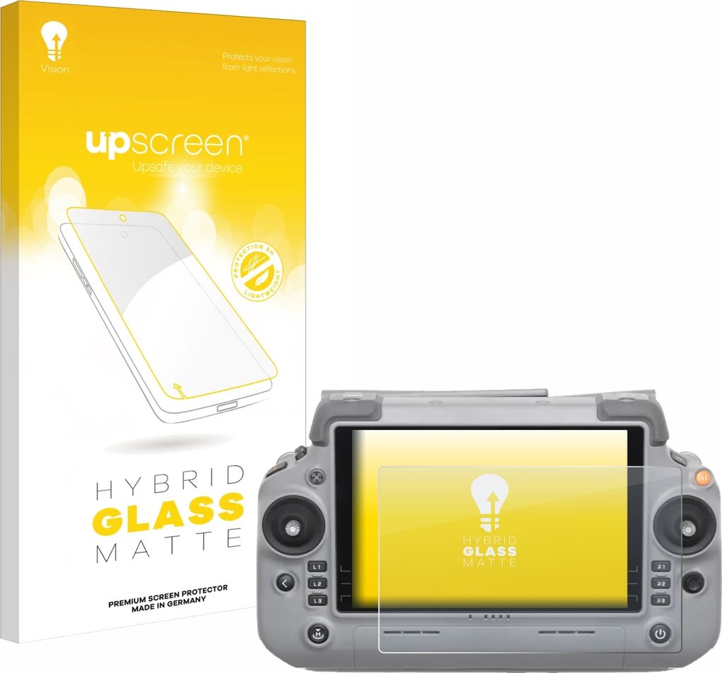 upscreen Entspiegelungs Schutzglas für DJI RC Plus 2 Schutzfolie Panzer Folie Glas Display Schutz matt