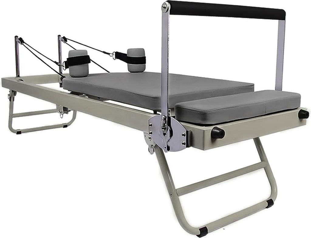 Pilates Reformer - Trainingsgerät - Verstellbar - Core-Training - Krafttraining - Taillentraining - Für Damen - Beige