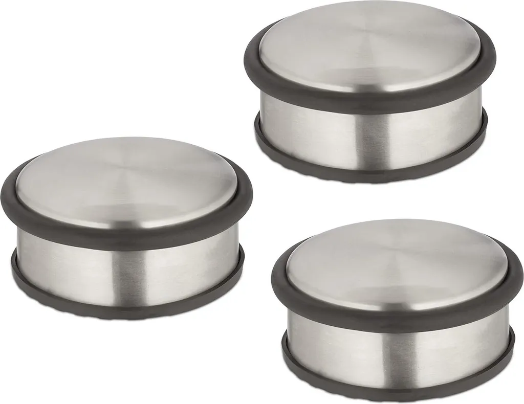 Arrêt de porte lourd au design plat 105 mm - Protection sol et mur