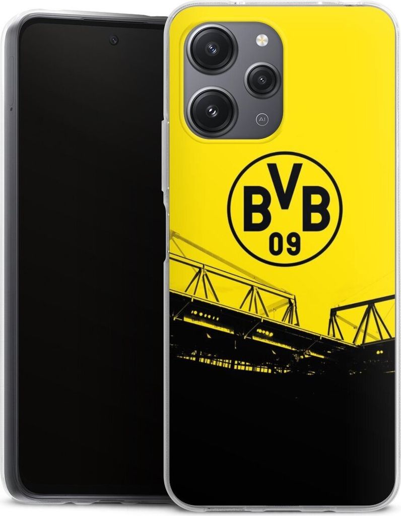 DeinDesign Handyhülle für Xiaomi Redmi 12 Silikon Hülle Case Smartphone Schutzhülle BVB Borussia Dortmund Fanartikel