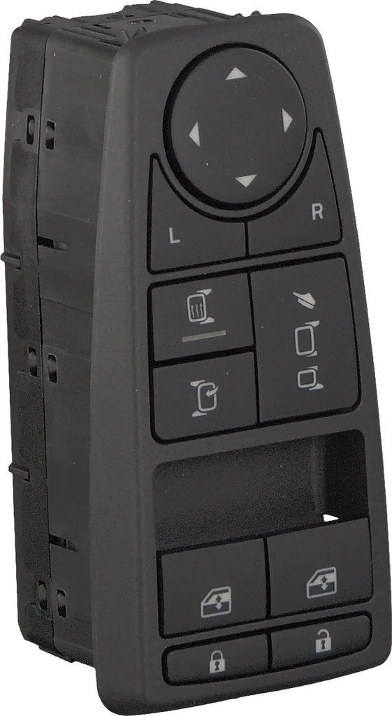 Interrupteur de vitre FEBI 47018 robuste avec connecteur pour MAN TGL