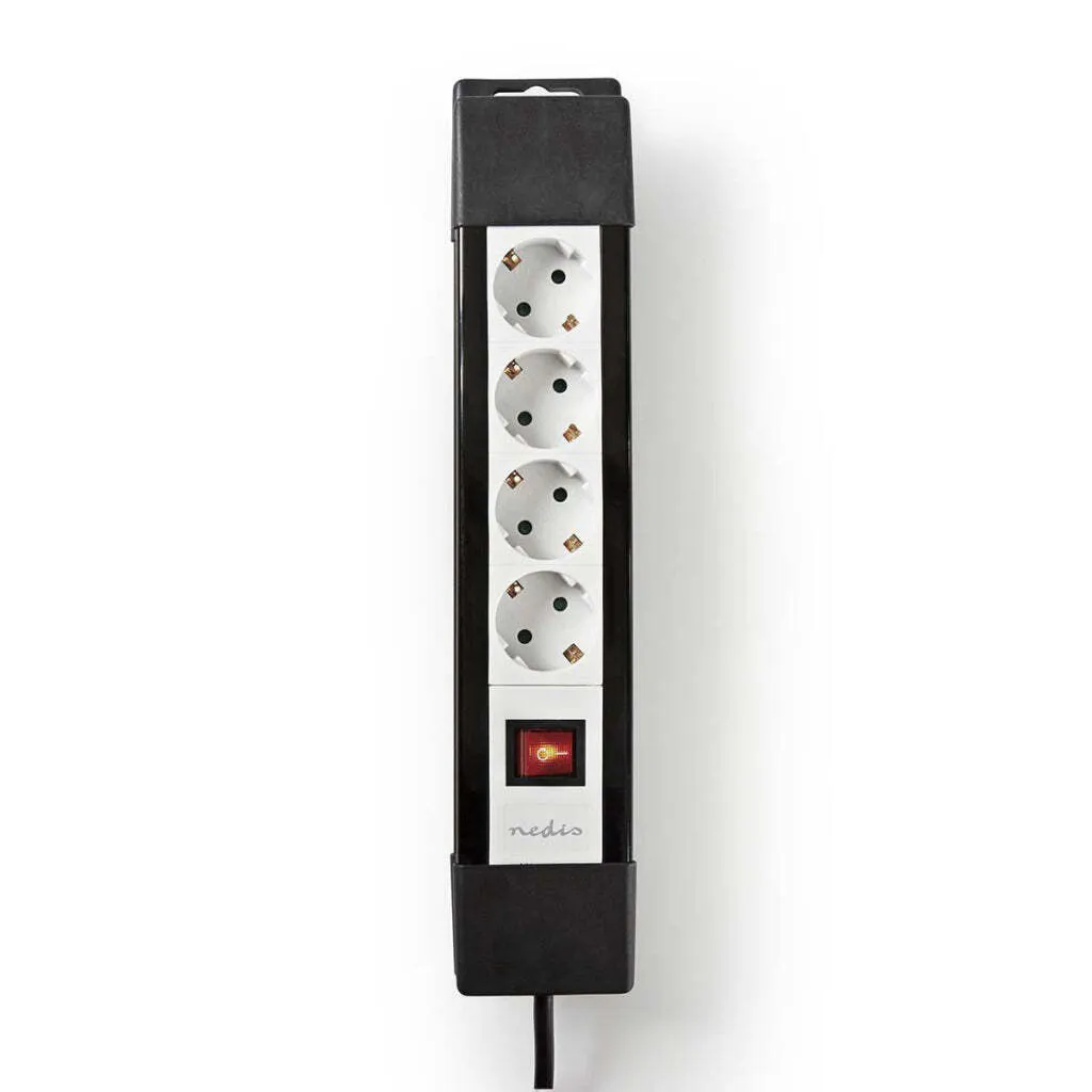 Multipresa Professionale 4 Vie Schuko 3m 16A 3680W con Interruttore - 1
