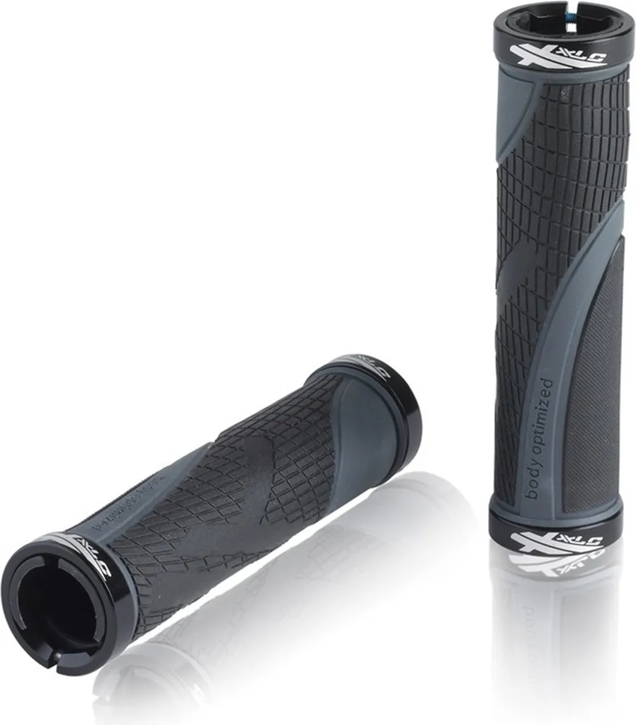 Grip vélo XLC GR-S23 Sport Bo 2 double serrage 130mm noir gris