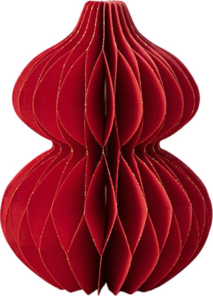 Weihnachtsbaum-Hängeornament-Set, einfache Montage, festliche Hängedekoration, 3D-Wabenpapierdekoration