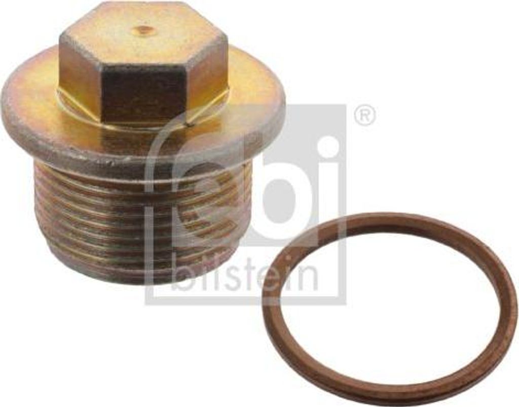 FEBI BILSTEIN 19401 Verschlussschraube, Ölwanne OE N0438541 kompatibel mit A4 8D, A6 4A, A6 4B, A8 4D, California T4, Golf III, Passat 35I, Passat...