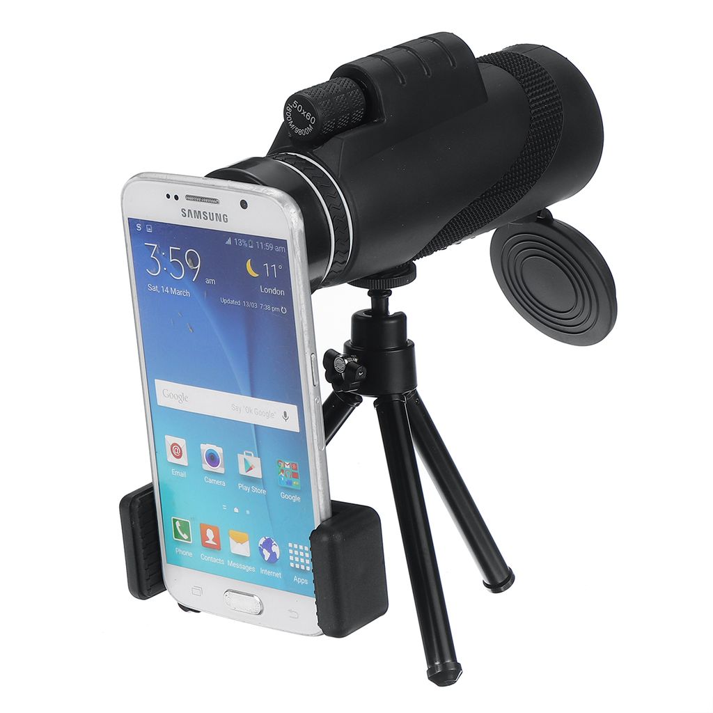 Clip für Handy DE Monokular 16X52 Zoom Fernglas Kamera Objektiv Teleskop 