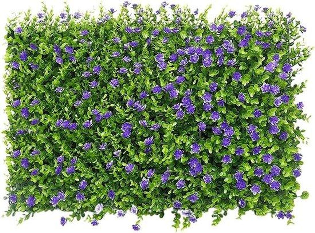 Plastisches Gartenzaunbrett - Rasenverdeckung - Privatsphäre schaffen - Effiziente Installation - 60 x 40 cm - Violett